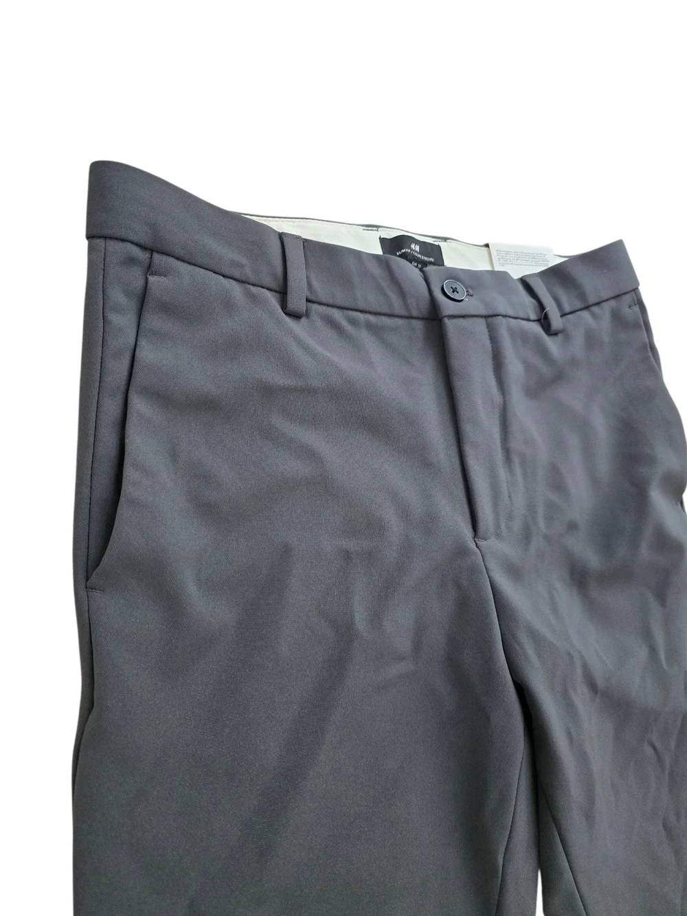 H&M Men's‎ Dress Pants Size 30 Gray Slim Fit Cropped Pants